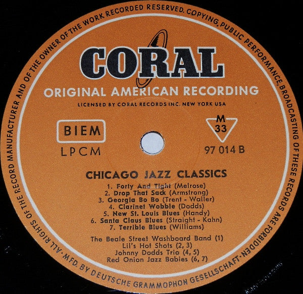 Various : Chicago Jazz Classics (LP, Comp, Mono)