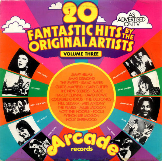 Various : 20 Fantastic Hits By The Original Artists (Volume Three) (LP, Comp, Yel)