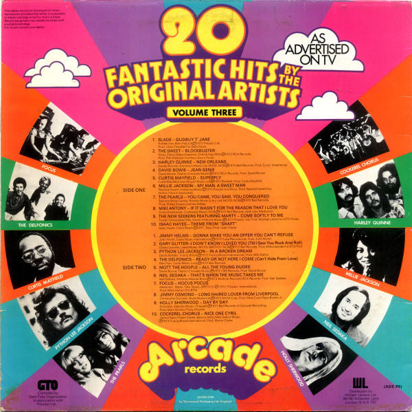 Various : 20 Fantastic Hits By The Original Artists (Volume Three) (LP, Comp, Yel)