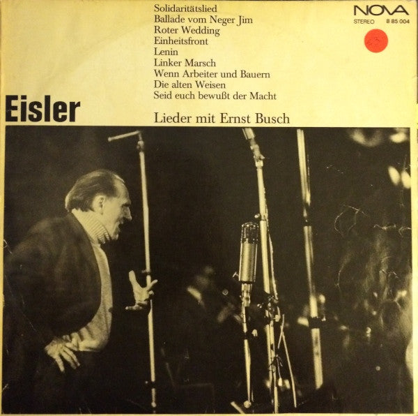 Hanns Eisler : Lieder Mit Ernst Busch (LP, Album)