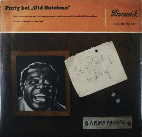 Louis Armstrong And His All-Stars : Party Bei „Old Satchmo" (10", Mono)