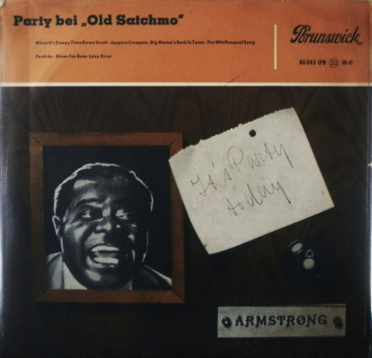 Louis Armstrong And His All-Stars : Party Bei „Old Satchmo" (10", Mono)