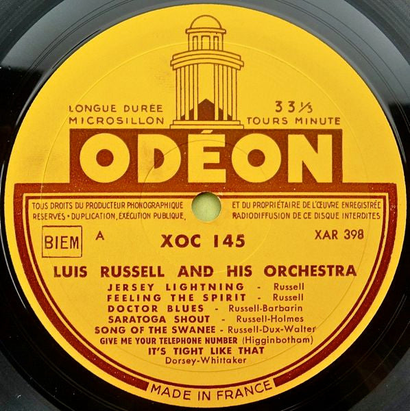 Luis Russell And His Orchestra : Luis Russell 1929-1930 (LP, Comp)