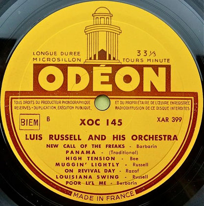 Luis Russell And His Orchestra : Luis Russell 1929-1930 (LP, Comp)