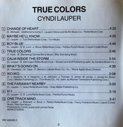 Cyndi Lauper : True Colors (CD, Album, RE)