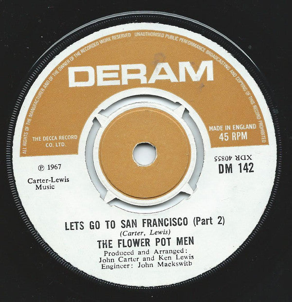 Flower Pot Men : Lets Go To San Francisco (Part 1) (7", Single)