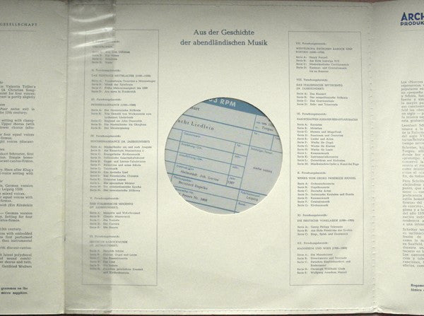 Leonhart Schröter / Dorothea Conrad ‧ Ferdinand Conrad ‧ Hans-Wilhelm Köneke ‧ Johannes Koch ‧ Jürgen Sartorti ‧ Heinrich Haferland ‧ Hermann Dick ‧ Gottfried Wolters , Cembalo ‧ Dirigent: Heinz Hennig : 8 Newe Weihnacht Liedlein (10")