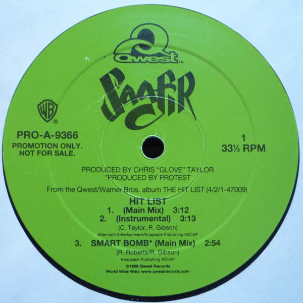 Saafir : Crawl Before You Ball (12", Promo)