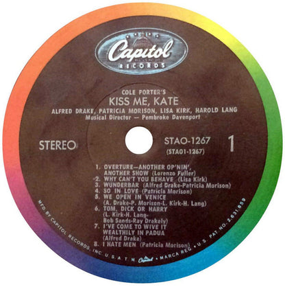 Alfred Drake, Patricia Morison, Lisa Kirk, Harold Lang : Kiss Me, Kate (LP, Album, Gat)