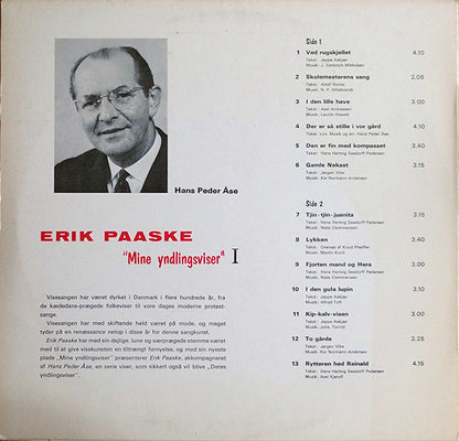 Erik Paaske : Mine Yndlingsviser I (LP)