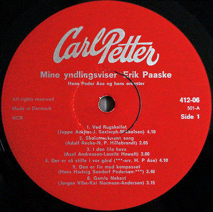 Erik Paaske : Mine Yndlingsviser I (LP)