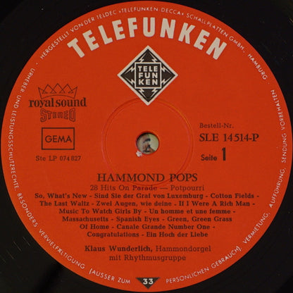 Klaus Wunderlich : Hammond Pops 2 (LP)