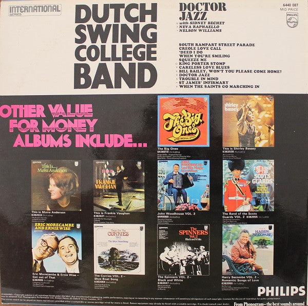 The Dutch Swing College Band : Doctor Jazz (LP)