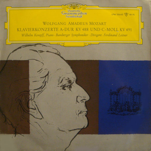 Wolfgang Amadeus Mozart - Wilhelm Kempff, Bamberger Symphoniker, Ferdinand Leitner : Klavierkonzerte A-Dur KV 488 Und C-Moll KV 491 (LP, Mono, RP)