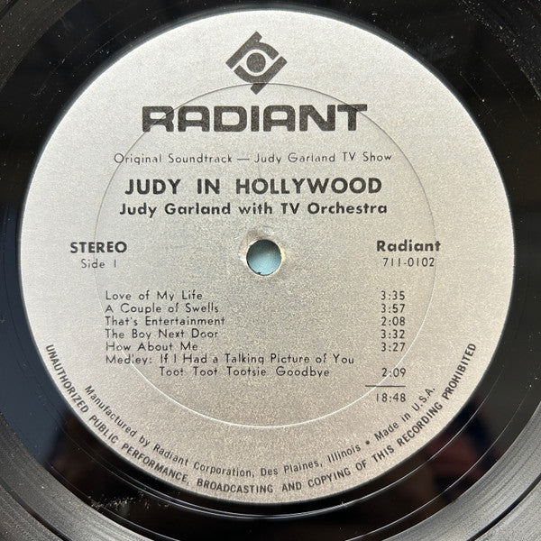 Judy Garland : Judy In Hollywood (LP)