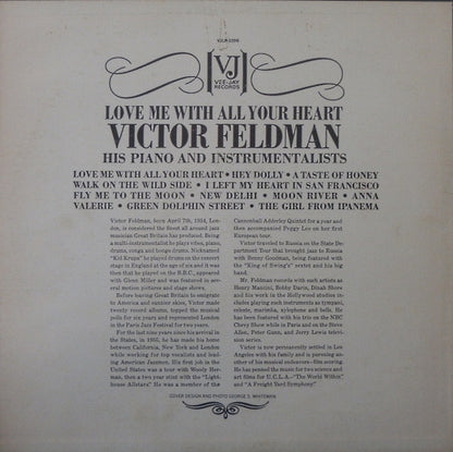 Victor Feldman : Love Me With All Your Heart (LP, Mono)