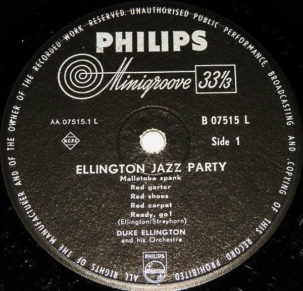 Duke Ellington And His Orchestra : Ellington Jazz Party (LP, Mono)