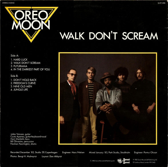 Oreo Moon : Walk Don't Scream (LP, Album)