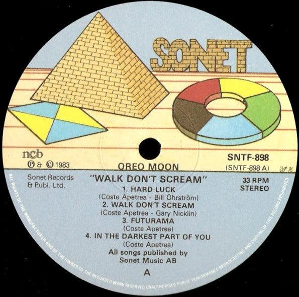 Oreo Moon : Walk Don't Scream (LP, Album)