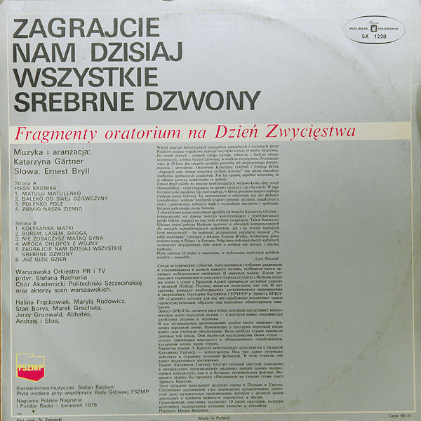 Various : Zagrajcie Nam Dzisiaj Wszystkie Srebrne Dzwony (LP, Album)