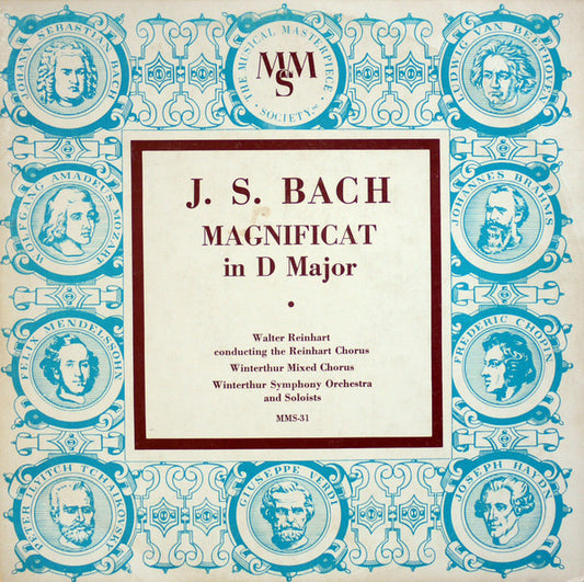 Johann Sebastian Bach, Reinhart Chorus Of Zurich, Winterthur Mixed Chorus, Winterthur Symphony Orchestra, Walter Reinhart : Magnificat In D Major (10", Mono)