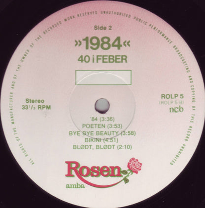 40° I Feber : 1984 (LP, Album)