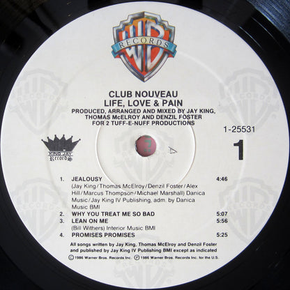 Club Nouveau : Life, Love & Pain (LP, Album)