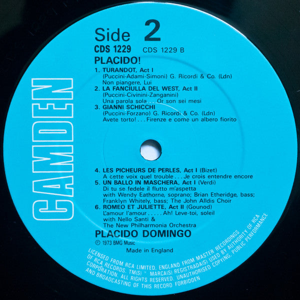 Placido Domingo : Placido! (LP, Album, RE)