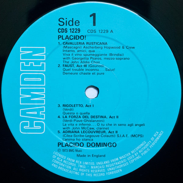 Placido Domingo : Placido! (LP, Album, RE)