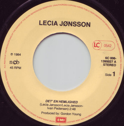 Lecia Jönsson : Det' En Hemlighed (7", Single)