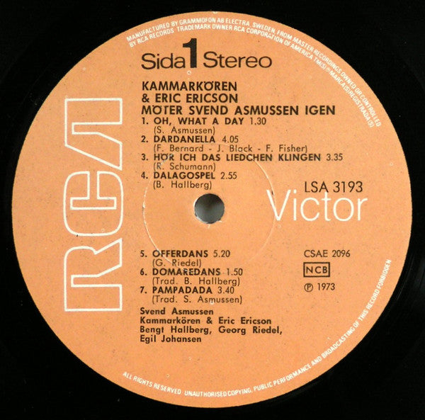 Kammarkören, Eric Ericson, Svend Asmussen : Kammarkören & Eric Ericson Möter Svend Asmussen Igen (LP, Album)