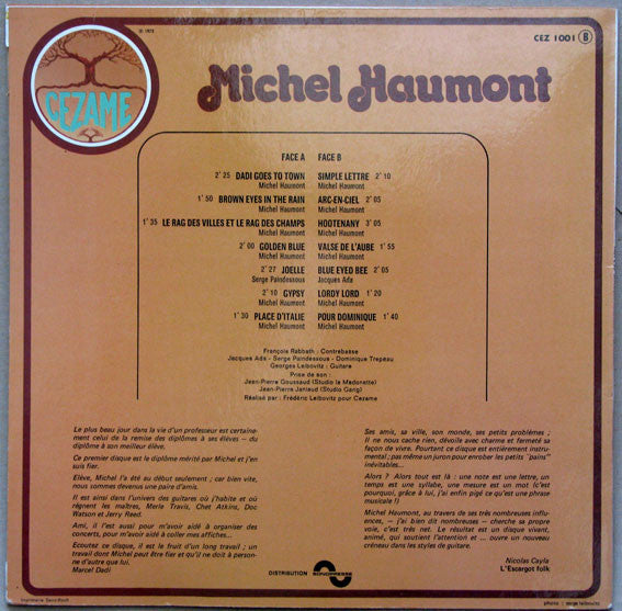 Michel Haumont : Guitare Instrumentale Avec Tablatures (LP, Album)