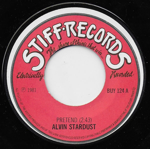 Alvin Stardust : Pretend (7", Single)