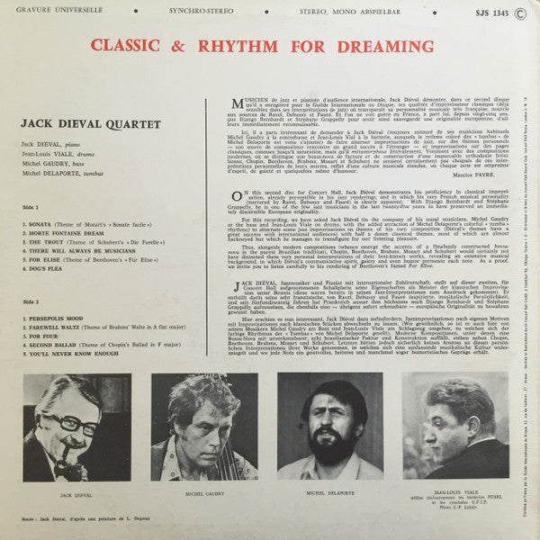 Jack Diéval : Classic & Rhythm For Dreaming (LP, Album)