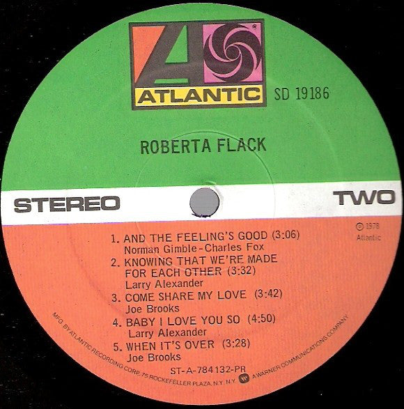 Roberta Flack : Roberta Flack (LP, Album, PR )