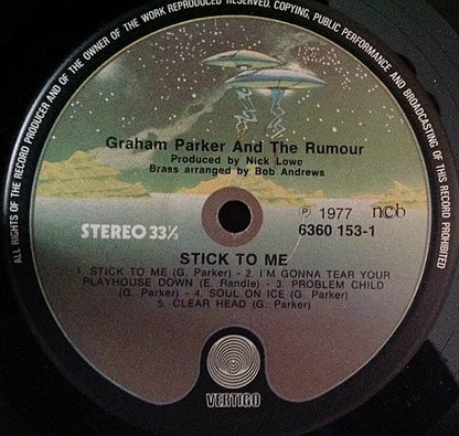 Graham Parker And The Rumour : Stick To Me (LP, Album)