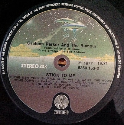 Graham Parker And The Rumour : Stick To Me (LP, Album)