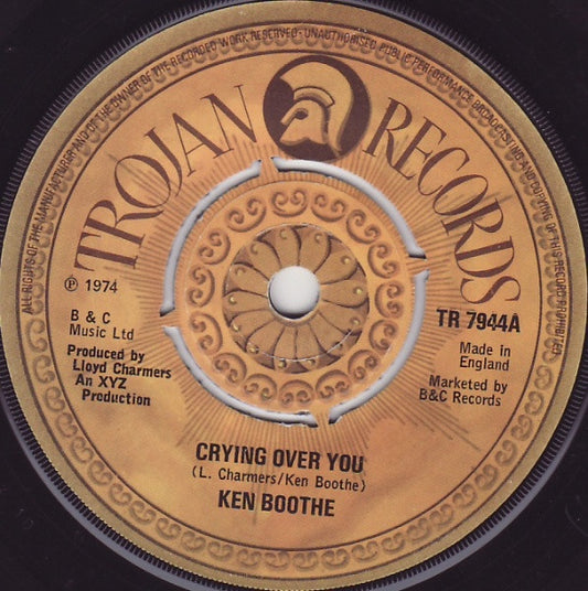 Ken Boothe : Crying Over You (7", Single, 4-P)