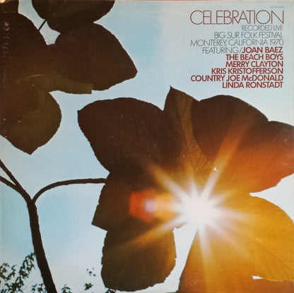 Various : Celebration Recorded Live Big Sur Folk Festival Monterey, California 1970 (LP, Comp, Gat)