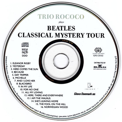 Trio Rococo : Plays Beatles - Classical Mystery Tour (CD, Album)