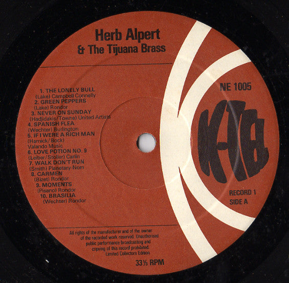 Herb Alpert & The Tijuana Brass : 40 Greatest (2xLP, Comp)