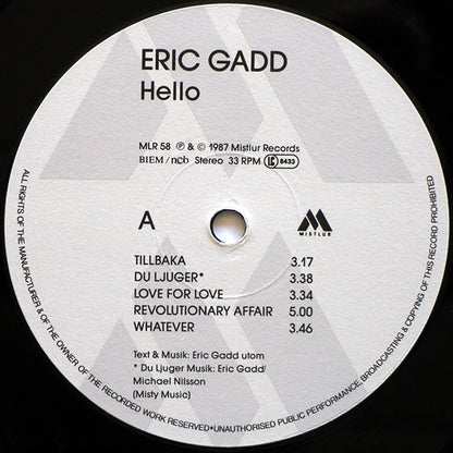 Eric Gadd : Hello! (LP)