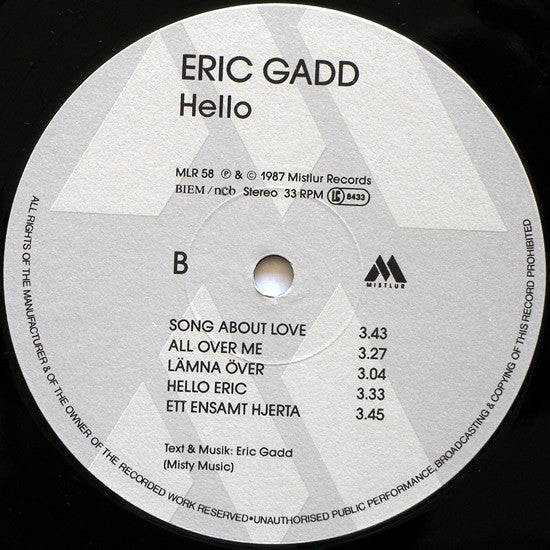 Eric Gadd : Hello! (LP)