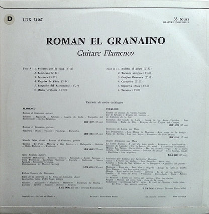 Roman El Granaino : Guitare Flamenco (LP, Album)