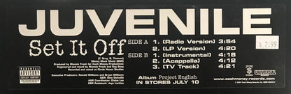 Juvenile (2) : Set It Off (12", Promo)