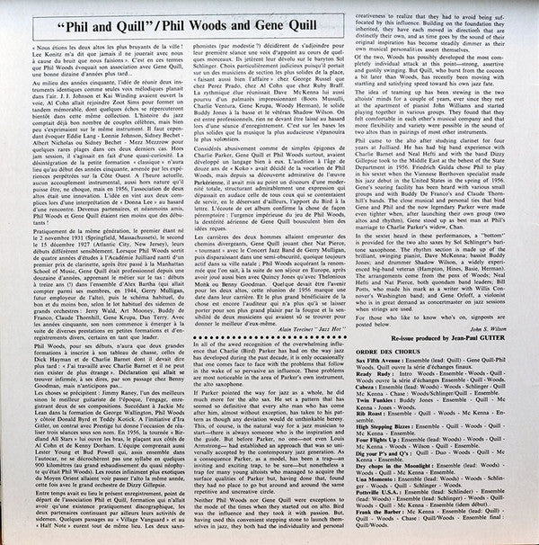 Phil Woods And Gene Quill : Phil And Quill (LP, Album, RE)