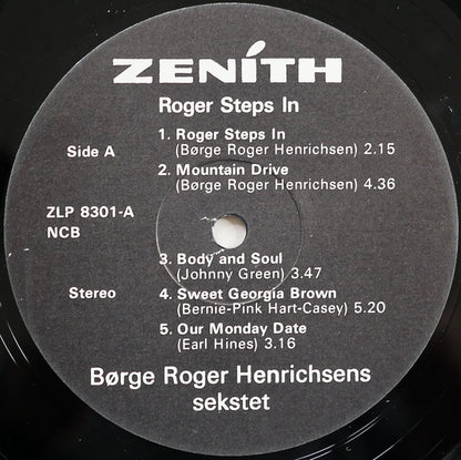 Børge Roger Henrichsen : Roger Steps In (LP, Album)