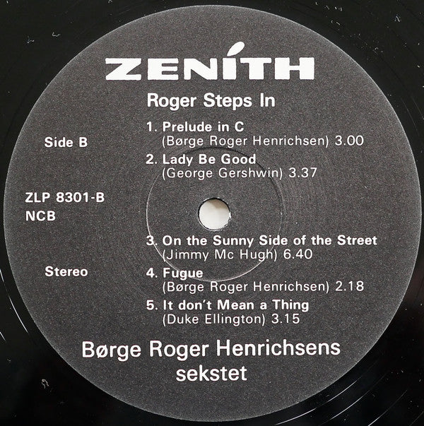 Børge Roger Henrichsen : Roger Steps In (LP, Album)