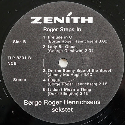 Børge Roger Henrichsen : Roger Steps In (LP, Album)