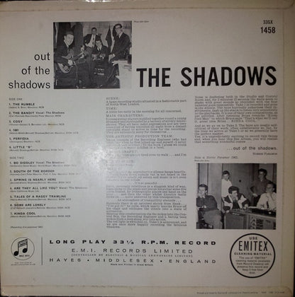 The Shadows : Out Of The Shadows (LP, Album, Mono)